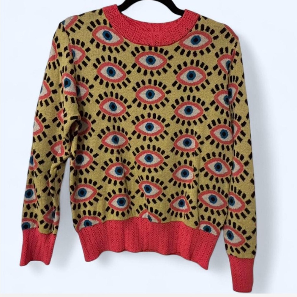 NWT Psychedelic Evil eye Sweater